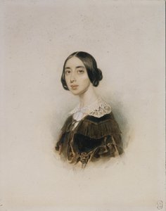Porträt der Sängerin und Komponistin Michelle Pauline Viardot-García 1821-1910, 1843-1845