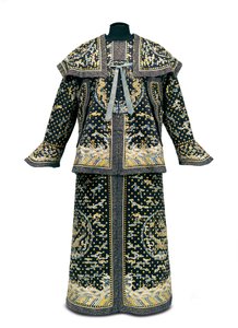 Seltene zeremonielle Uniform eines kaiserlichen Wächters, Qianlong / Jiaqing-Periode (1736-1820) von Qing Dynasty Chinese School