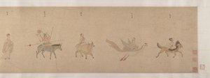Gottheiten der Planeten und Sternbilder, 16. Jahrhundert von Qiu Ying