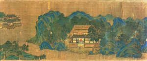 Wang Chuans Residenz, nach dem Malstil und der Poesie von Wang Wei von Qiu Ying