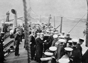 Die Besatzung der königlichen Yacht Victoria und Albert III, Norwegen, 1904-1908 von Queen Alexandra