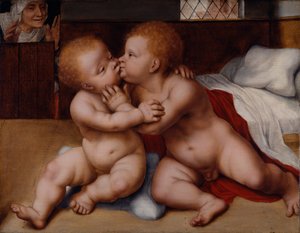 Das Jesuskind mit dem kleinen Johannes dem Täufer