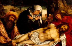 Pieta, Museo Diocesano, Gaeta von Quentin Massys or Metsys