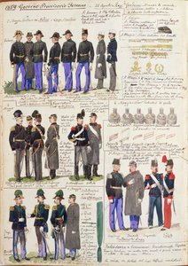 Uniformen und Abzeichen der provisorischen Regierung der Toskana von Quinto Cenni