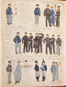 Verschiedene Uniformen des Königreichs Italien von Quinto Cenni, Farbtafel