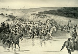 Lord Roberts und seine Armee überqueren den Wall River