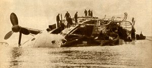Verlust der H.M.S. Gladiator, 1908
