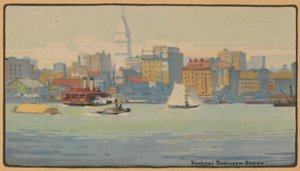 New York von der 34th Street Fähre (1914)