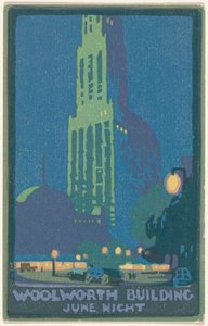 Woolworth-Gebäude Juni Nacht