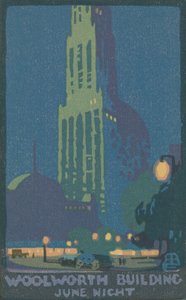 Woolworth Building bei Nacht, 1916