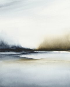 Abstrakte neblige Landschaft