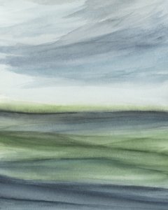 Neblige Horizontlandschaft