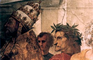Die Disputation über das Allerheiligste Sakrament (Detail), 1508-1509 von Raffaello Sanzio Raphael