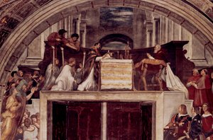 Die Messe von Bolsena, 1512 von Raffaello Sanzio Raphael