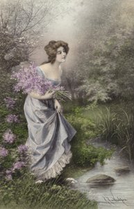 Mädchen in Flieder
