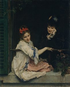 Mädchen am Fenster, ca. 1875 von Raimundo de Madrazo y Garreta