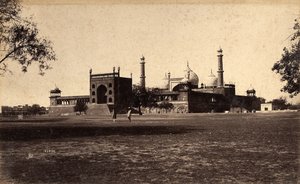 Jama Masjid Moschee, Delhi, 1886 von Raja Deen Dayal
