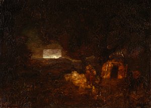 Die Kanubauer, nach 1879 von Ralph Albert Blakelock