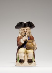 Staffordshire Creamware Toby-Krug, ca. 1785