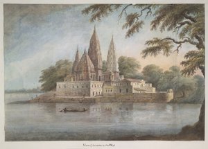 Der Tempelkomplex am Rajghat Sangam