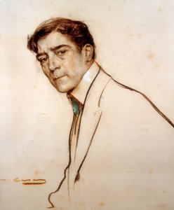 Porträt von Alexandre de Riquer (1856-1920) von Ramon Casas i Carbo