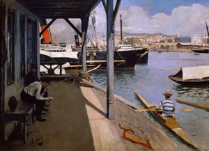 Yachtclub in Barcelona von Ramon Casas i Carbo