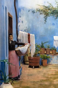 Der blaue Patio