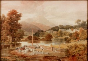 Ein Schieferkai, Brathay von Ramsay Richard Reinagle