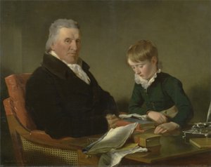 Francis Noel Clarke Mundy und sein Enkel, William Mundy