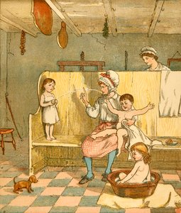 Badezeit, um 1881