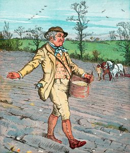 Bauer sät Samen aus, 1881 von Randolph Caldecott