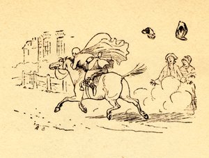 John Gilpins Pferd geht durch, und sein Hut und seine Perücke fliegen davon, 1878, um 1918