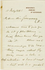 Brief an Kate Greenaway