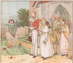 Oh! Verachte niemals den Soldatenjungen, auch wenn seine Stellung niedrig ist von Randolph Caldecott