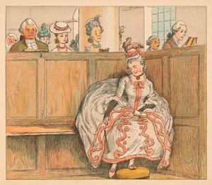 Sie schlief nie in ihrer Bank, ca. 1885