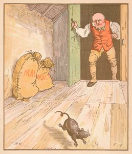 Die Ratte fraß das Malz