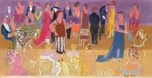 Empfang im Hauptquartier des Hafenadmirals von Raoul Dufy