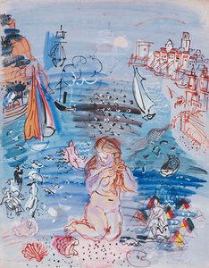Amphitrite im Hafen von Marseille, ca. 1927-30 von Raoul Dufy