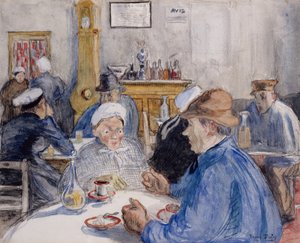 Im Café, ca. 1900