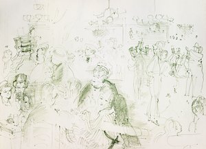 Ball im Moulin de la Galette von Raoul Dufy