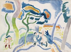 Spielende Kinder von Raoul Dufy