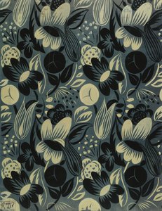 Blumen auf blauem Hintergrund von Raoul Dufy