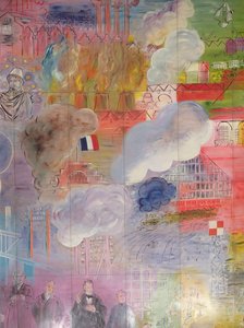 La Fée Électricité, Detail (rechte Seite) von Raoul Dufy