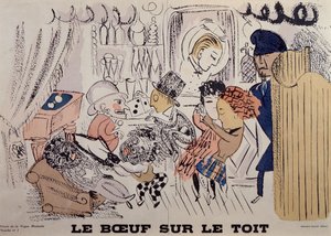 Le Boeuf sur le Toit, Illustration aus der ersten Ausgabe von 