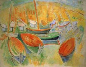 Die Boote in Martigues von Raoul Dufy