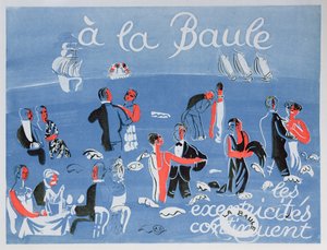 Plakat für das Seebad La Baule von Raoul Dufy