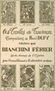 Werbung für die Tücher von Tournon von Raoul Dufy