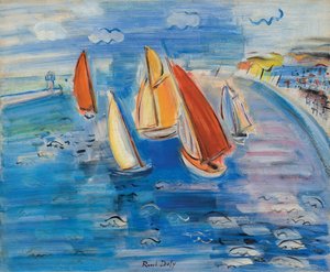 Regatten bei Sainte-Adresse von Raoul Dufy