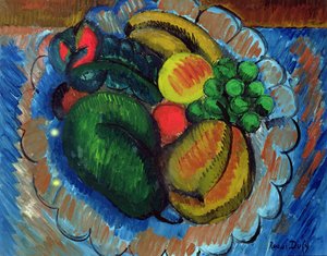 Stillleben mit einer Obstschale, um 1908
