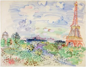 Der Eiffelturm, ca. 1935 von Raoul Dufy